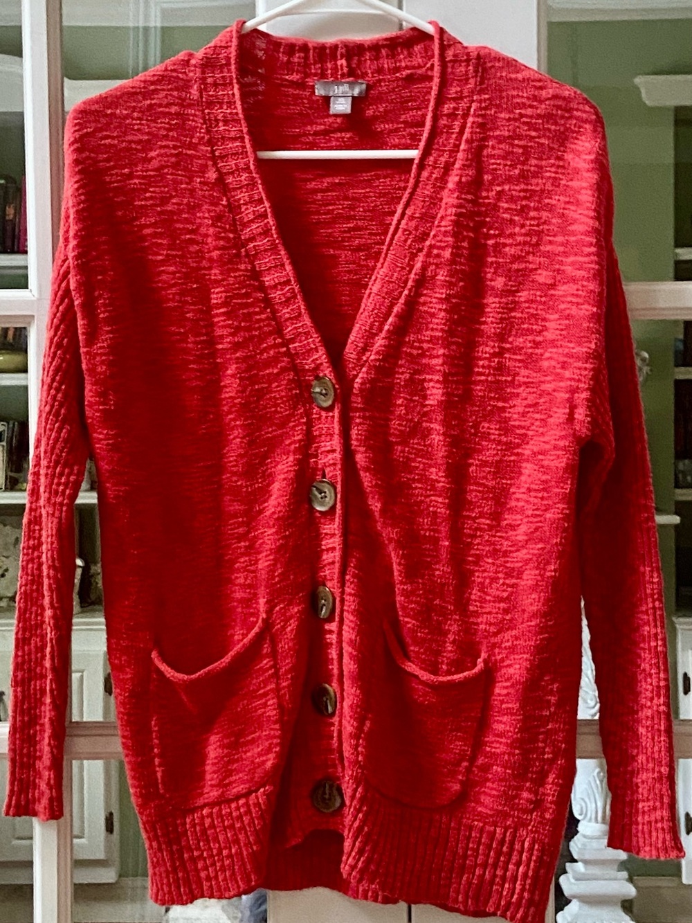 J. Jill Cardigan Sweater Buttons Pockets Size XS
